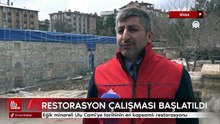 Sivas'taki eğik minareli Ulu Cami'ye tarihinin en kapsamlı restorasyonu