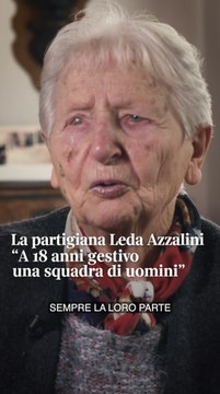 La partigiana Leda Azzalini: «Oggi siamo ancora in guerra. E questa guerra non mi fa dormire la notte»