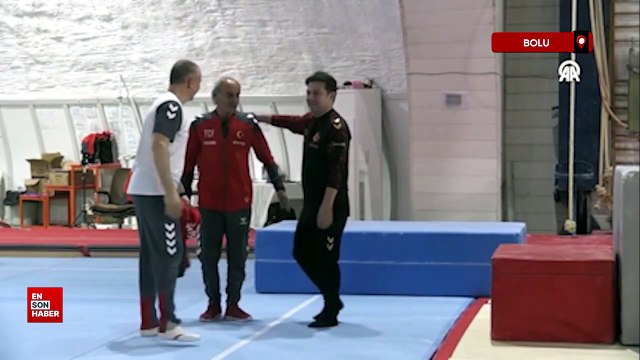 Bolu'da milli cimnastikçiler olimpiyatlarda altın madalyaya giden yolda güç depoluyor