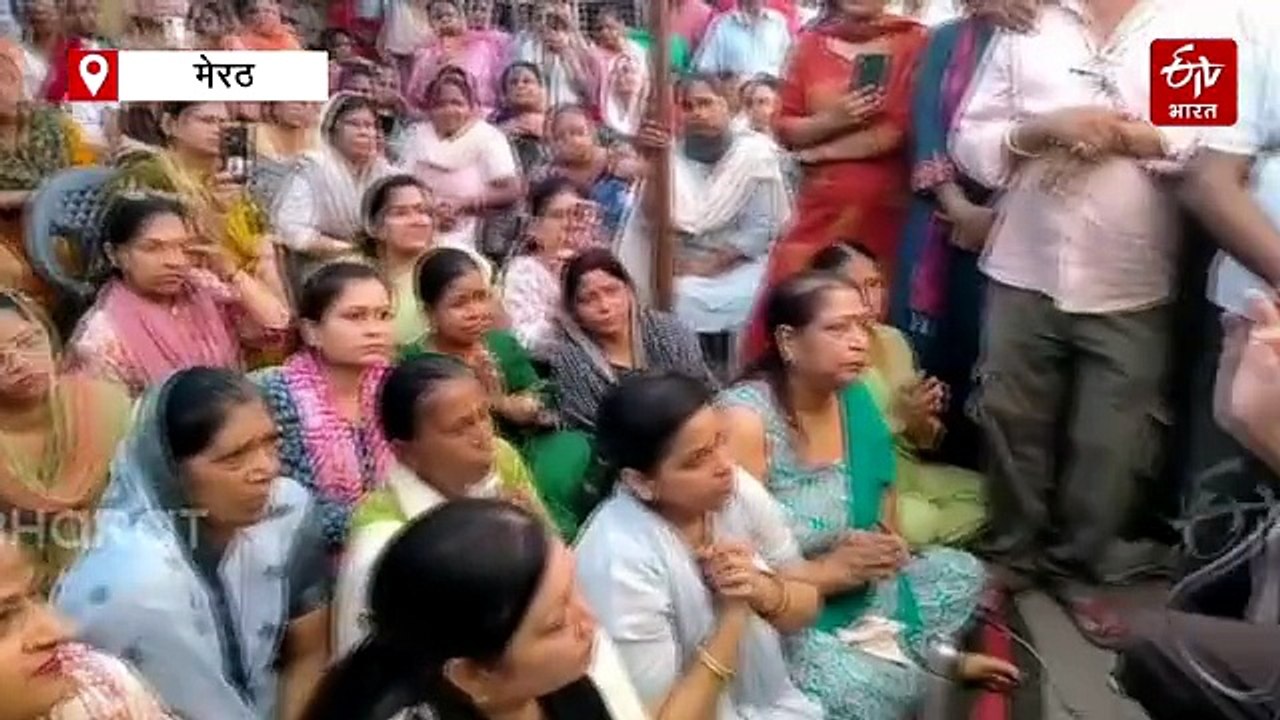 मेरठ सेंट्रल मार्केट विवाद: सांसद अरुण गोविल के आश्वासन पर महिलाओं ने स्थगित किया धरना