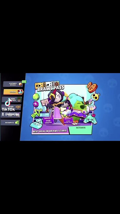 Nuevo pass brawlstar skin colette