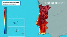 Anomalia da temperatura em Portugal mostra subida acima da média no início da semana