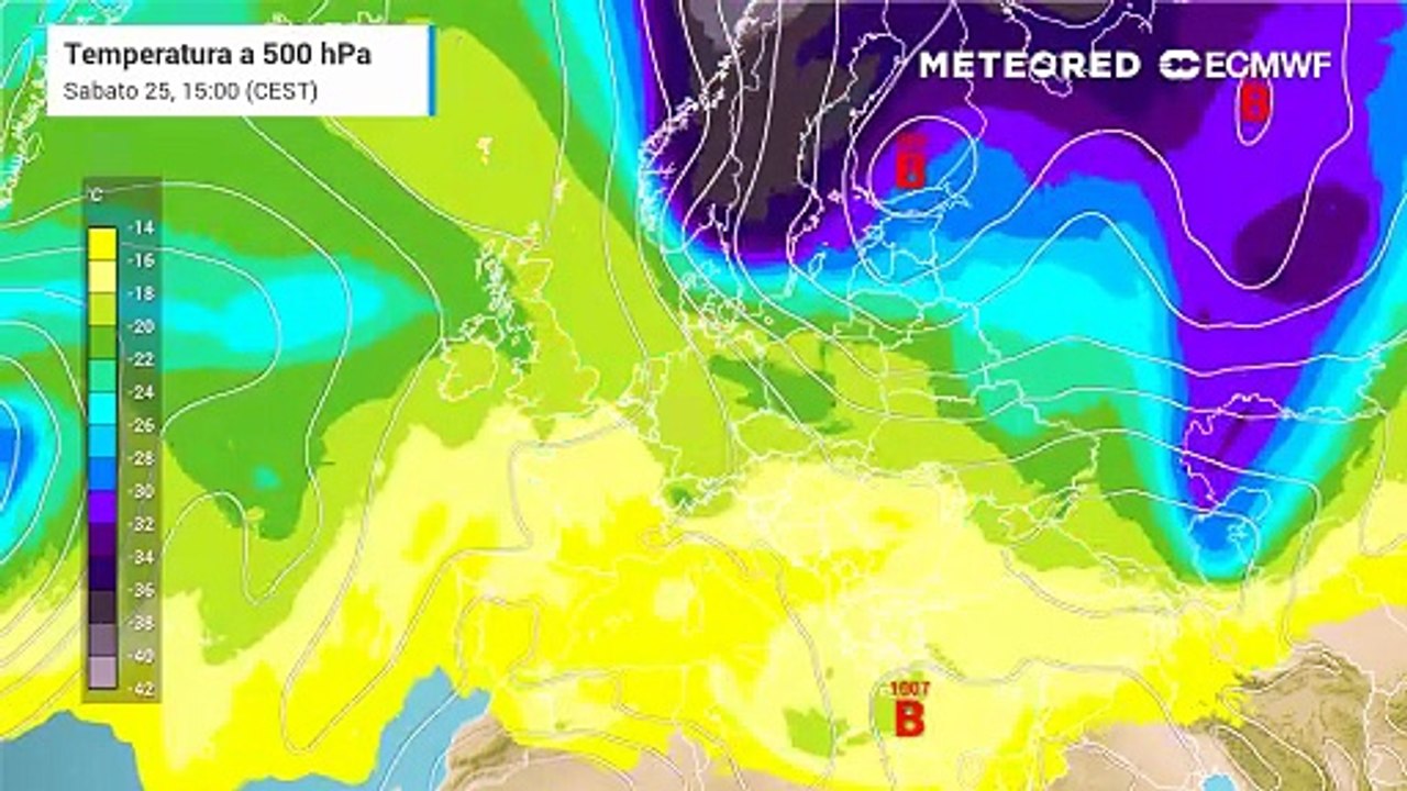 Vortice freddo sul nord-est Europa