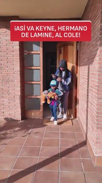 El flow del hermano de Lamine Yamal, Keyne, saliendo para el colegio: un fenómeno