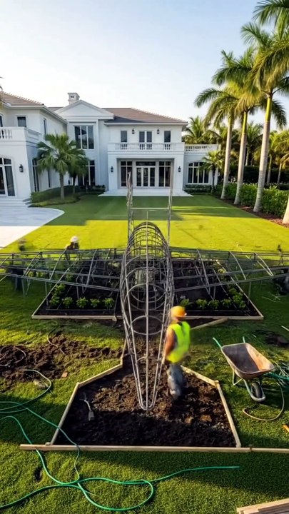 Metal Frame to Green Airplane ✈️🌿 | Amazing Garden Build