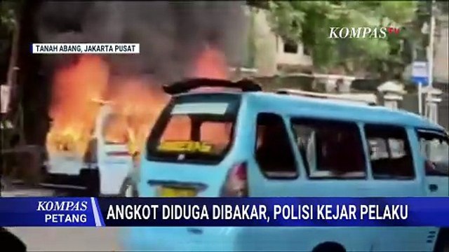 Kronologi Sopir Angkot dan Kendaraan Dibakar Rekannya di Tanah Abang, Berawal dari Teguran Sepele