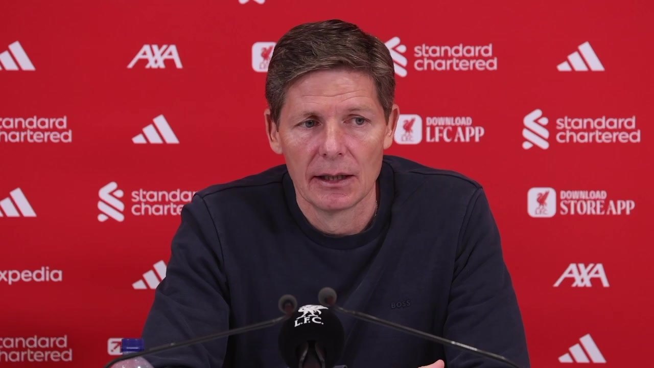 Crystal Palace manager Oliver Glasner reflects on their 3-1 Premier League loss away at Liverpool.