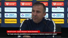 Çaykur Rizespor'da Recep Uçar'dan mağlubiyet sözleri: İki kırılma anı vardı