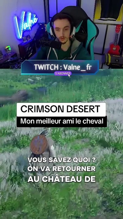 J'ai juré fidélité à mon cheval dans #crimsondesert 🐎 #twitch