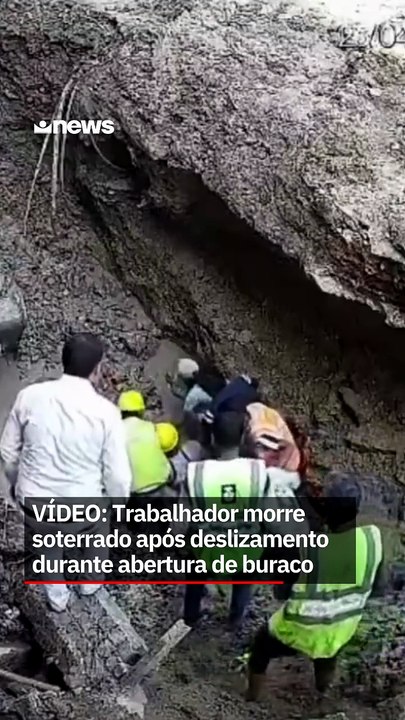 Trabalhador morre soterrado após deslizamento de terra em obra na Índia