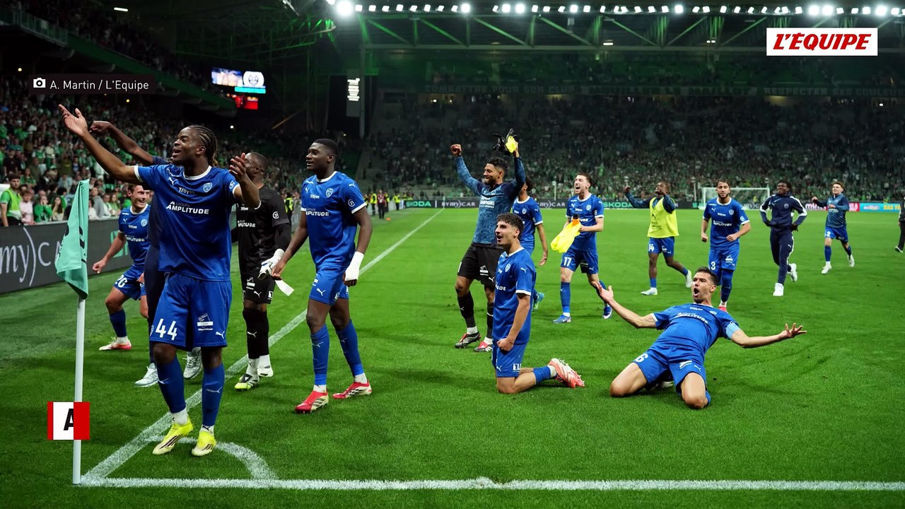 Troyes valide sa montée en Ligue 1 en s'imposant largement à Saint-Etienne - Foot - Ligue 2