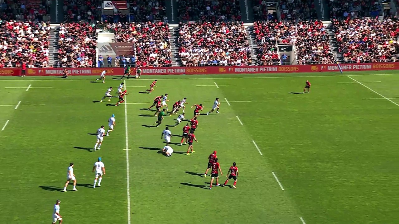 TOP 14 - Essai de Tom SPRING (AB) - RC Toulon - Aviron Bayonnais