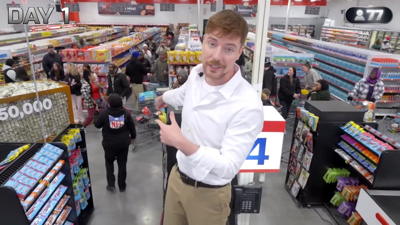 "LAST TO LEAVE THE GROCERY STORE WINS $250,000 😱🛒💰" (NO ESCAPE…)