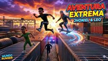 🔥 Aventura Extrema en Trenes 🚆 Jhoniel & Leo vs Runner 💥 #YouTubeKids #Trending #Subway
