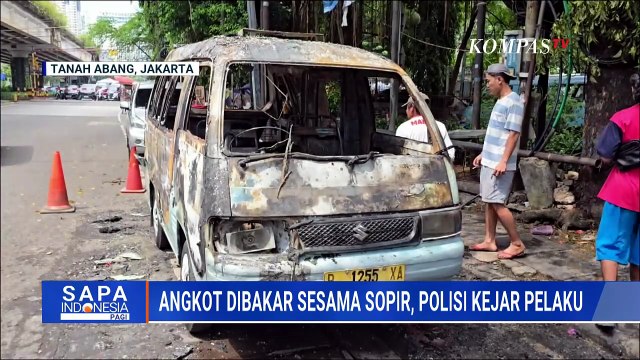Angkot Dibakar di Tanah Abang, Sopir Luka Bakar Diduga karena Pelaku Tak Terima Ditegur