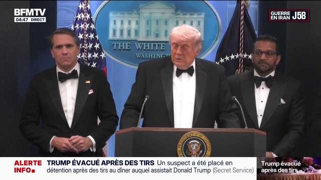 Tirs lors du dîner des correspondants de la Maison Blanche: Donald Trump salue le travail des autorités