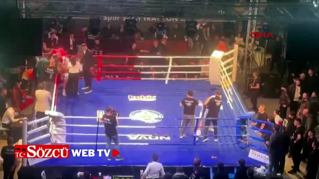 Türk ve Rus boksörün maçında ring savaş alanına döndü