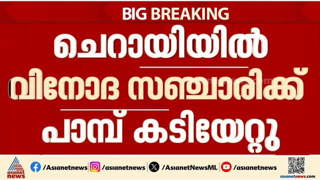 ചെറായിയിൽ വിനോദ സഞ്ചാരിക്ക് പാമ്പ് കടിയേറ്റു