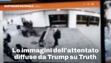 Le immagini dell'attentato diffuse da Trump su Truth