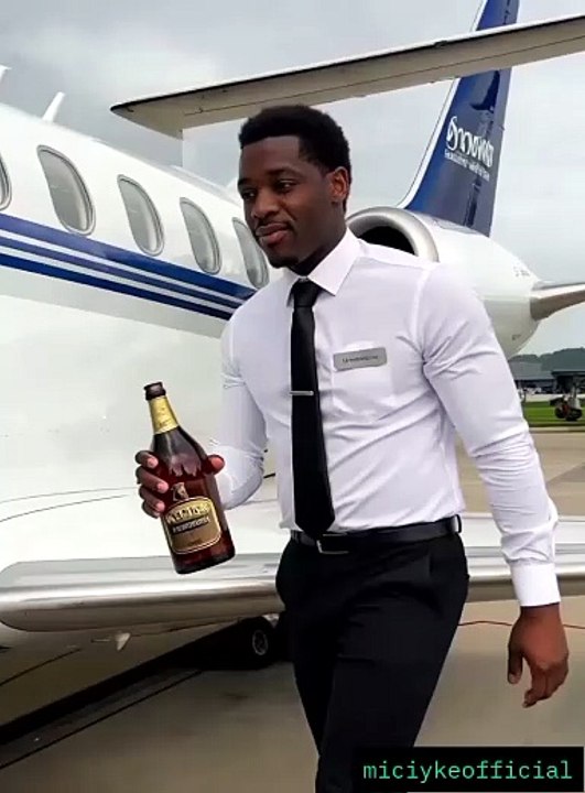 The pilot vibing with the HENNESSY VIBES by MIC IYKE