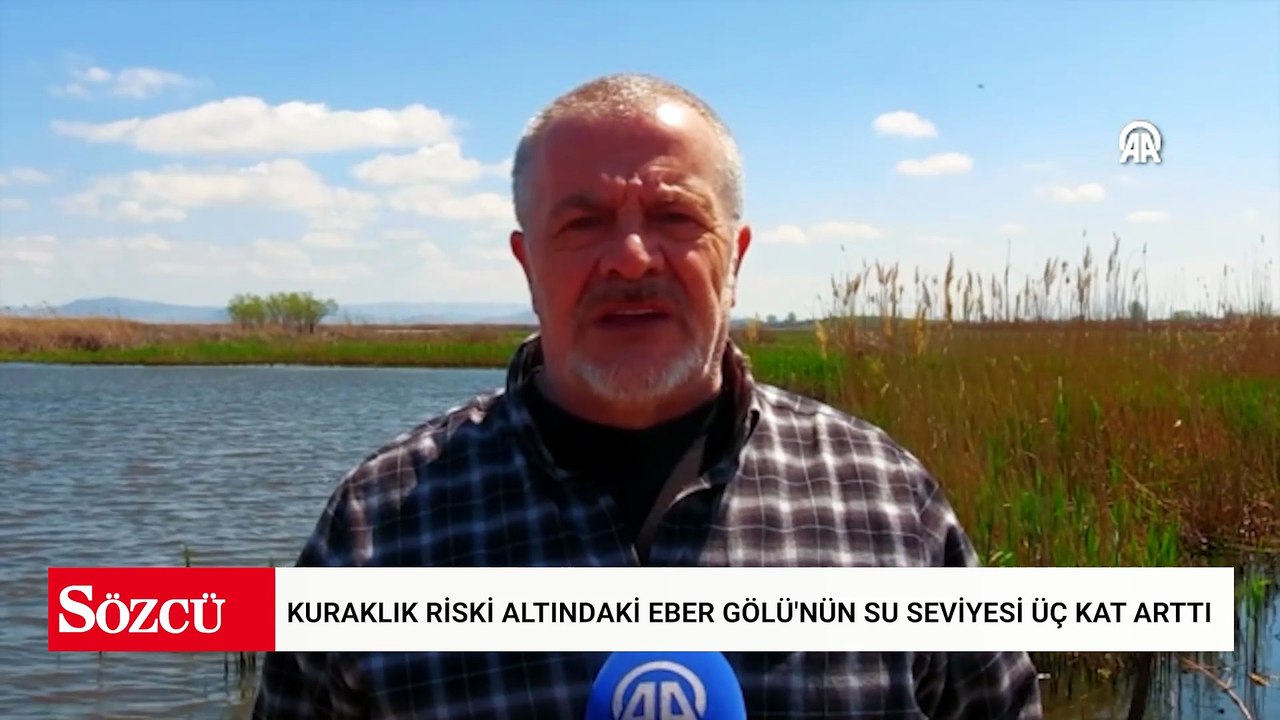 Kuraklık riski altındaki Eber Gölü'nün su seviyesi üç kat arttı