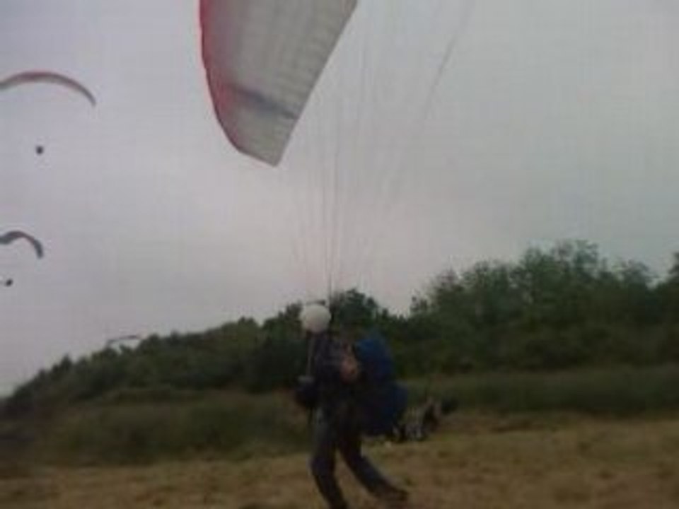 Decollage parapente a Villers sur Mer