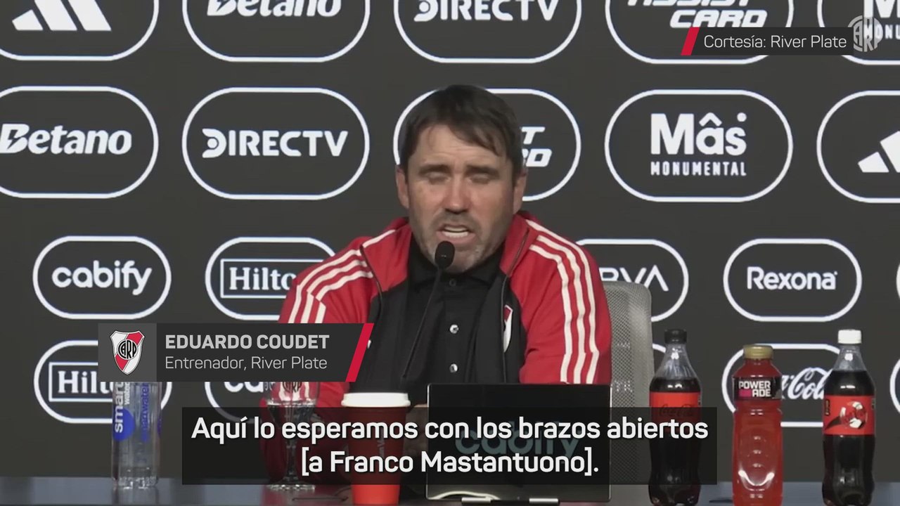 Coudet, sobre Mastantuono: "Lo esperamos con los brazos abiertos"