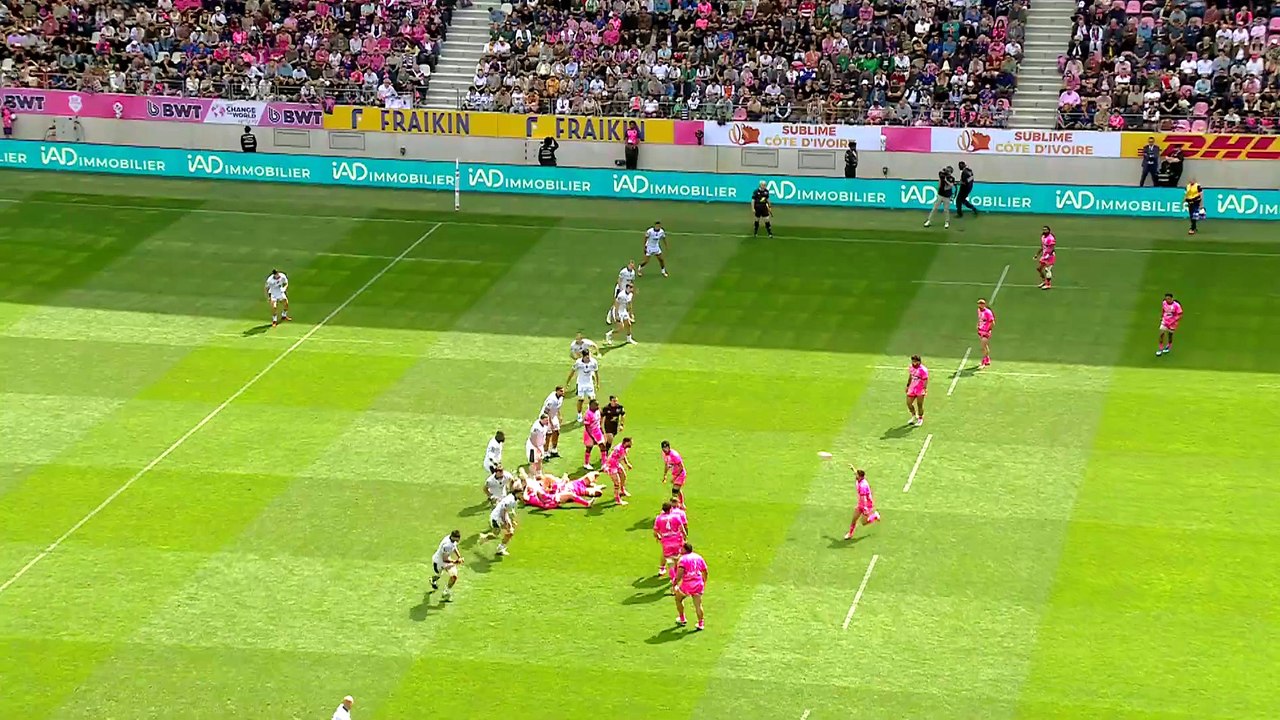 TOP 14 - Essai de Jack MADDOCKS (SP) - Stade Français Paris - Section Paloise