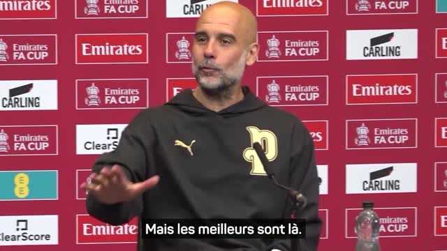 ''Comme les supporters'' - La pique d'un journaliste à Guardiola