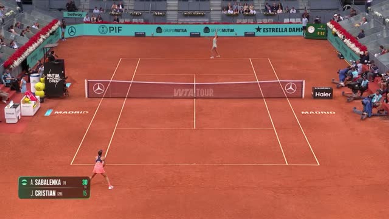 Madrid - Sabalenka affrontera Osaka