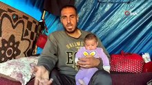 İsrail saldırılarında evini kaybeden Gazzeli Halid ez-Zaanin, ailesiyle mezarlıkta yaşıyor