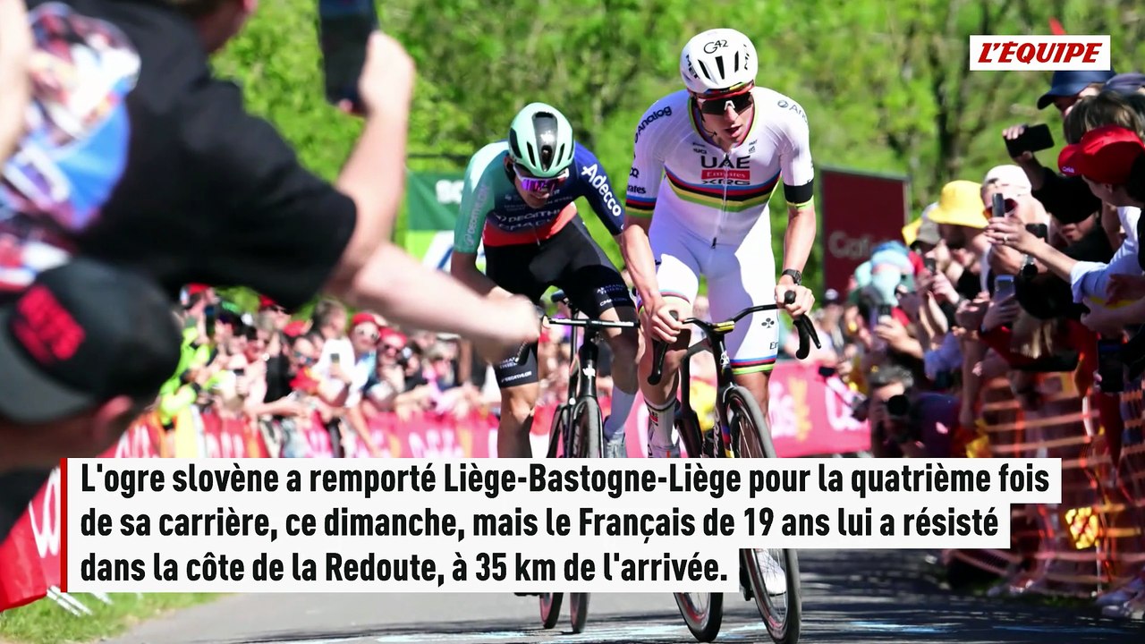 Tadej Pogacar vient à bout d'un Paul Seixas époustouflant pour remporter Liège-Bastogne-Liège - Cyclisme - Liège-Bastogne-Liège