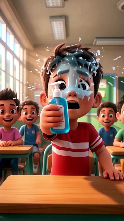 SANITIZER BLAST 😂 #funny #trending #comedy #shorts