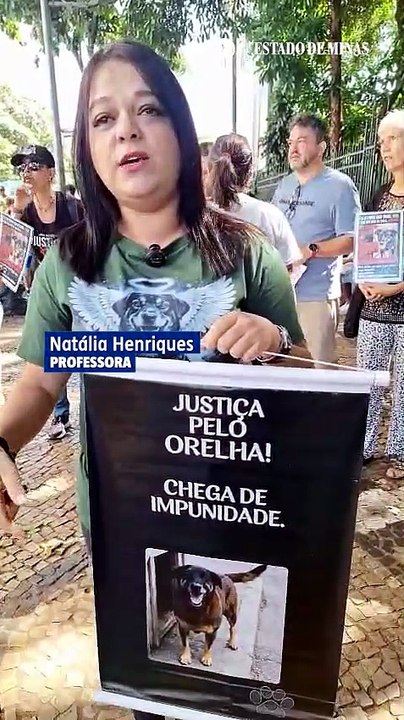 Protesto cobra justiça por Orelha em BH