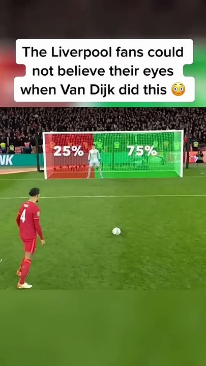 Guess The Penalty 🤔 #football #vandijk #liverpool