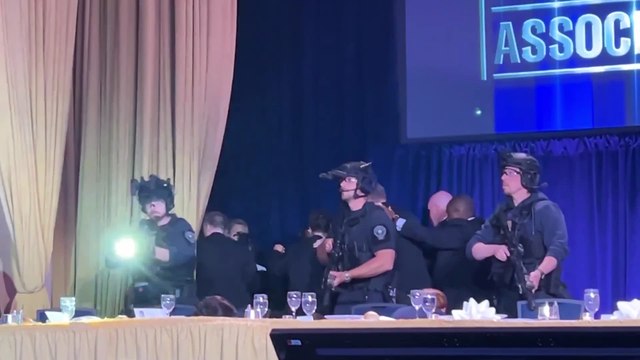 'Everybody jumped under their table' - witnesses recount shots fired at White House correspondents' dinner