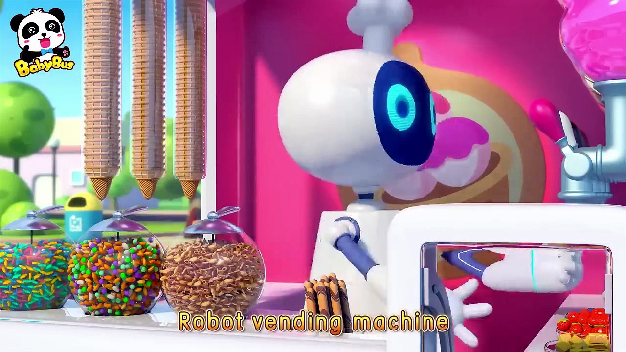 Magical Ice Cream Robot Vending Machine _ Learn Colors _ Nursery Rhymes _ Kids Song _ BabyBus