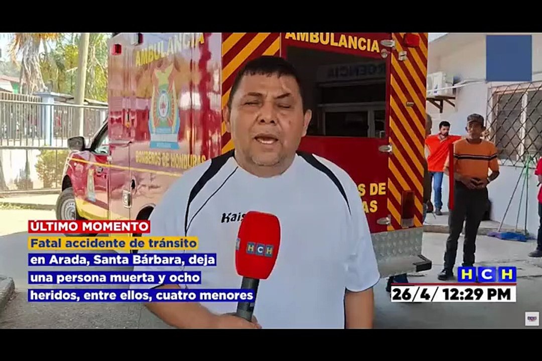 Una persona muerta y ocho heridos deja fatal accidente en Santa Bárbara