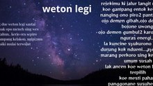 weton legi