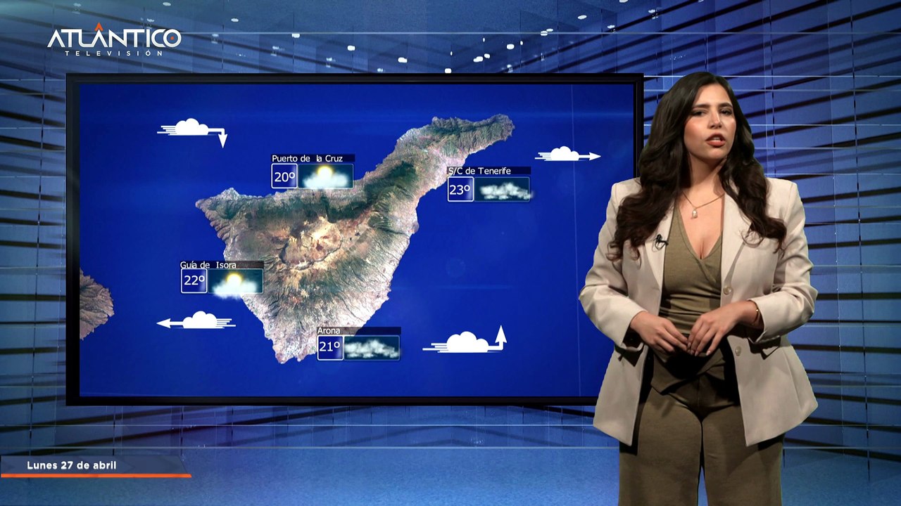 La previsión del tiempo en Canarias para el 27 de abril de 2026, en Atlántico Televisión.