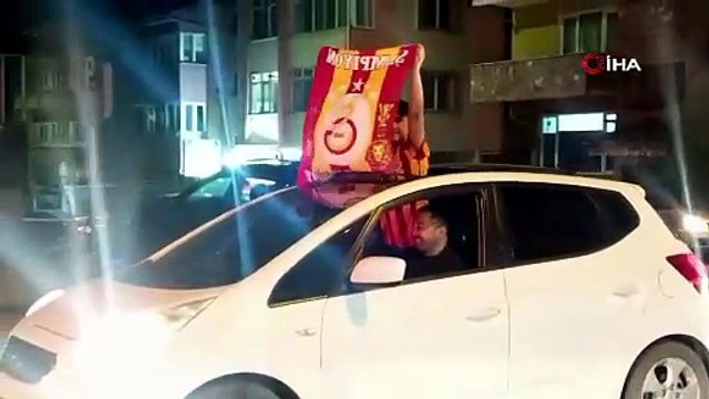 Zonguldak’ta taraftarlar Galatasaray’ın galibiyetini kutladı | Ajansspor | IHA