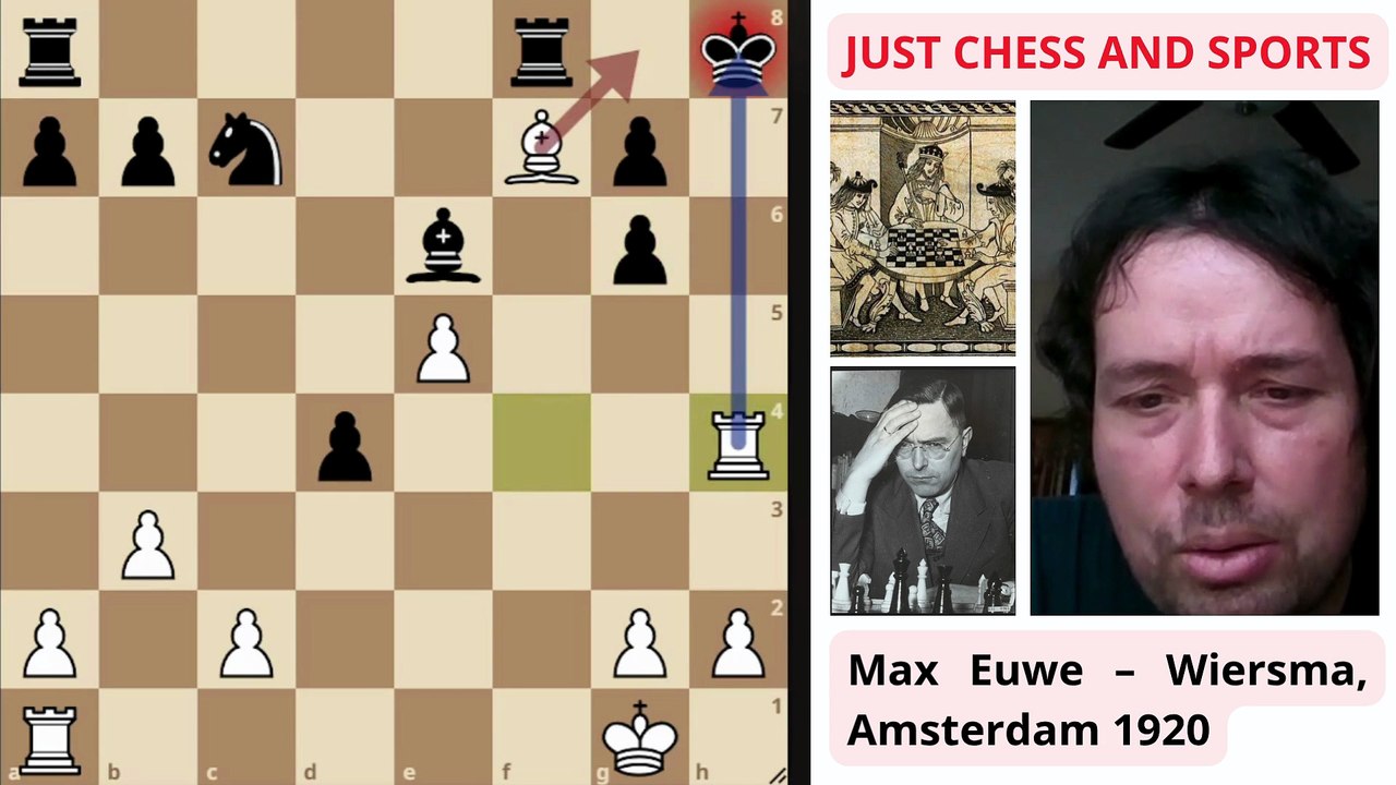 Max Euwe ganando con tacticas de ajedrez (1)