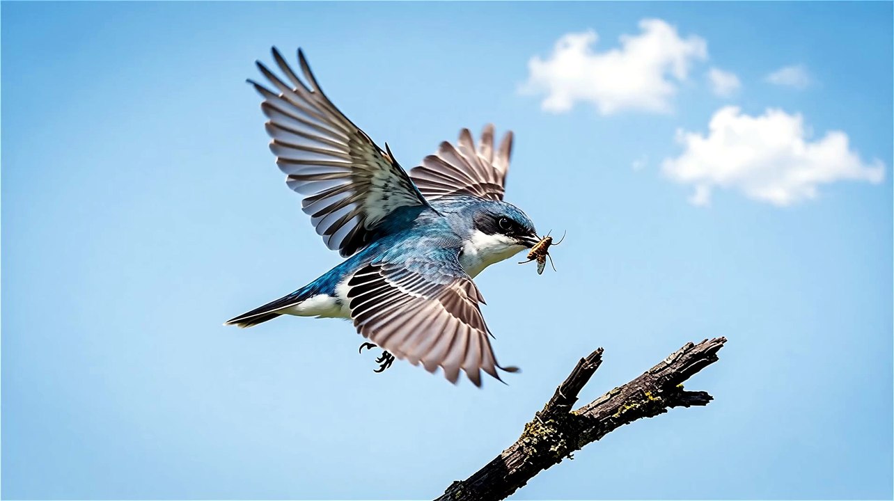 Cassin’s Kingbird Mid-Air Catch