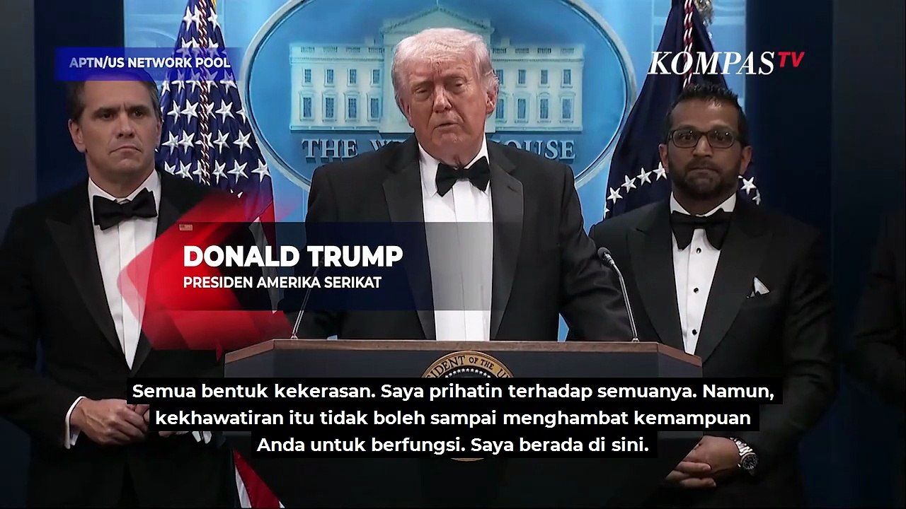 Muncul Usai Insiden Penembakan, Trump: Jadi Presiden AS Adalah Pekerjaan Berbahaya