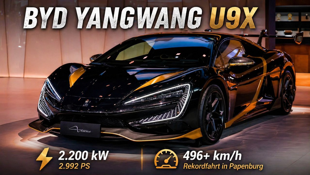 BYD Yangwang U9X Dawn Edition mit 2.992 PS sorgt für Aufsehen