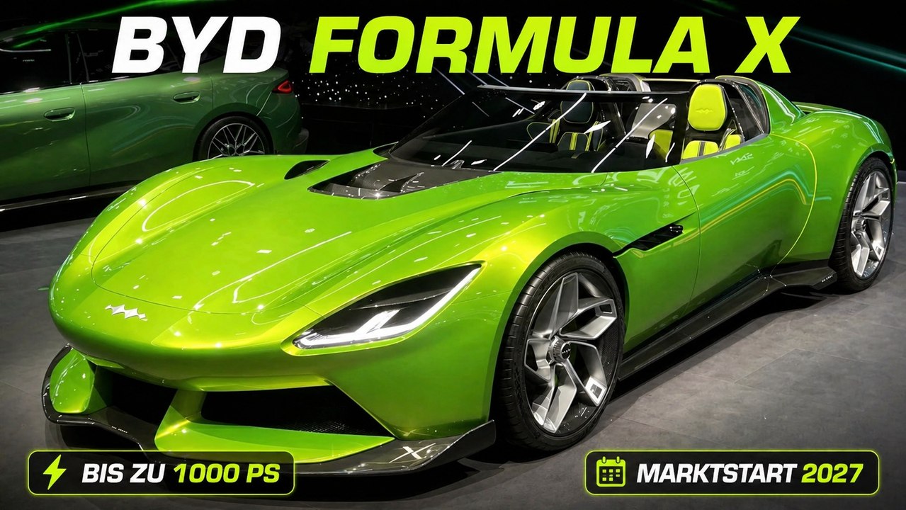 BYD Formula X Roadster: Fang Cheng Bao zeigt radikalen Sportwagen