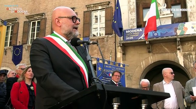 25 Aprile, a Modena piazza Grande gremita per l?81? anniversario della Liberazione