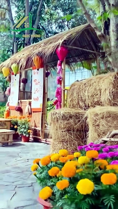 Một góc làng quê giữa hội chợ Tết – gian hàng tre khiến ai cũng muốn dừng lại - Tre Trúc Ngọc Dương