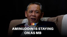 Aminuddin staying on as MB until issue of support ‘clarified’
