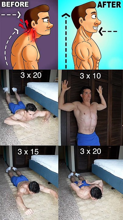 Posture routine best exercises !!
